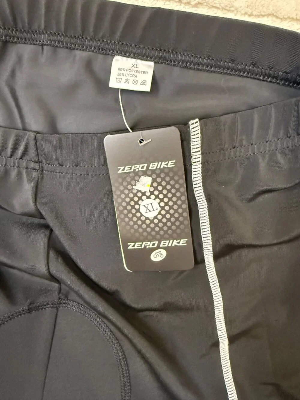 Zero Bike Men's Padded Cycling Shorts Black XL